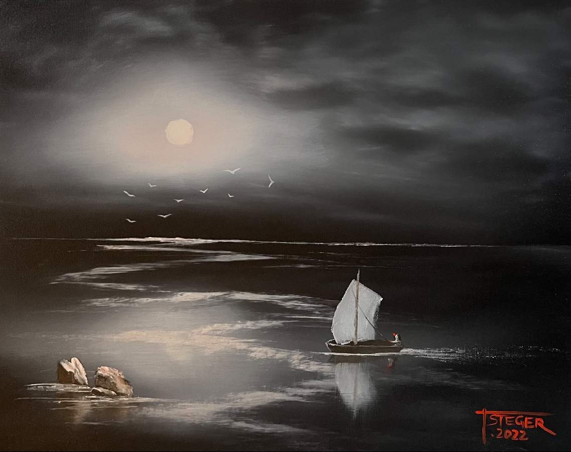 Moonlit Sail Bill Alexander