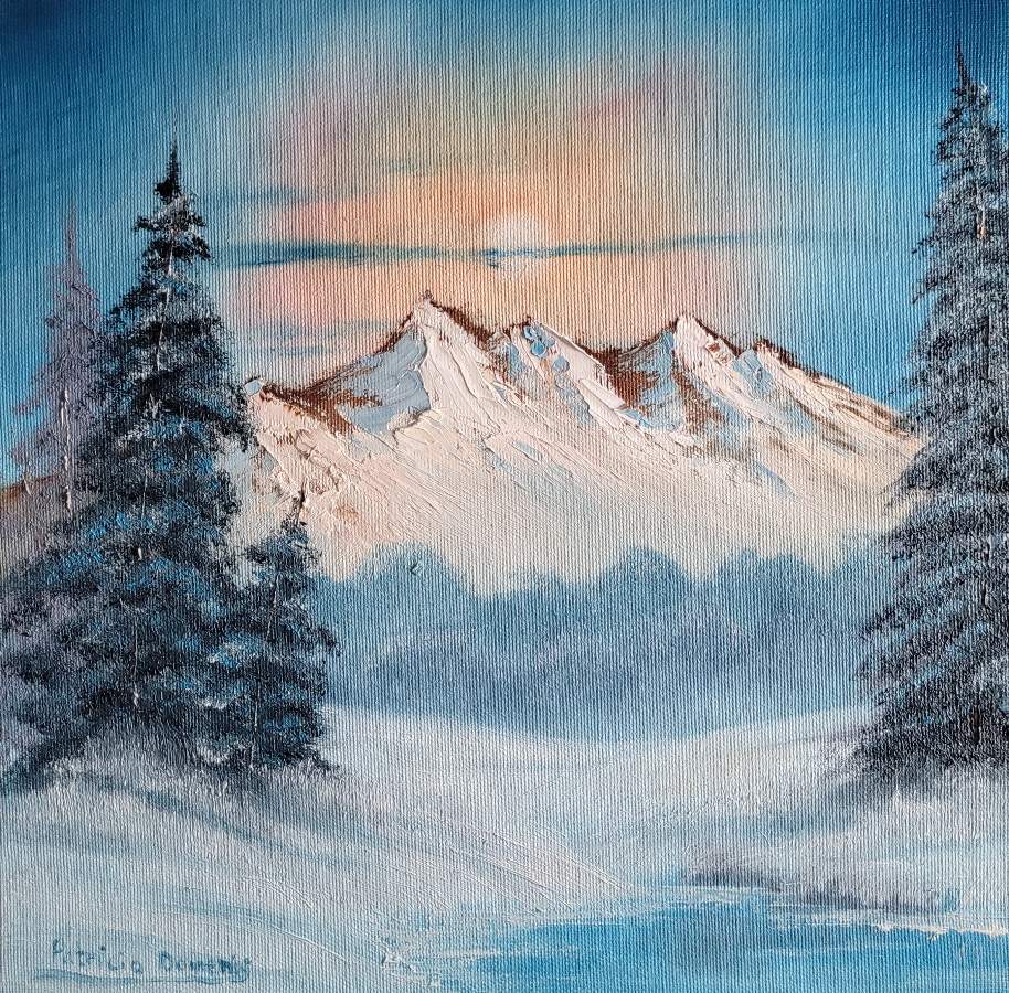 winter evergreens bob ross