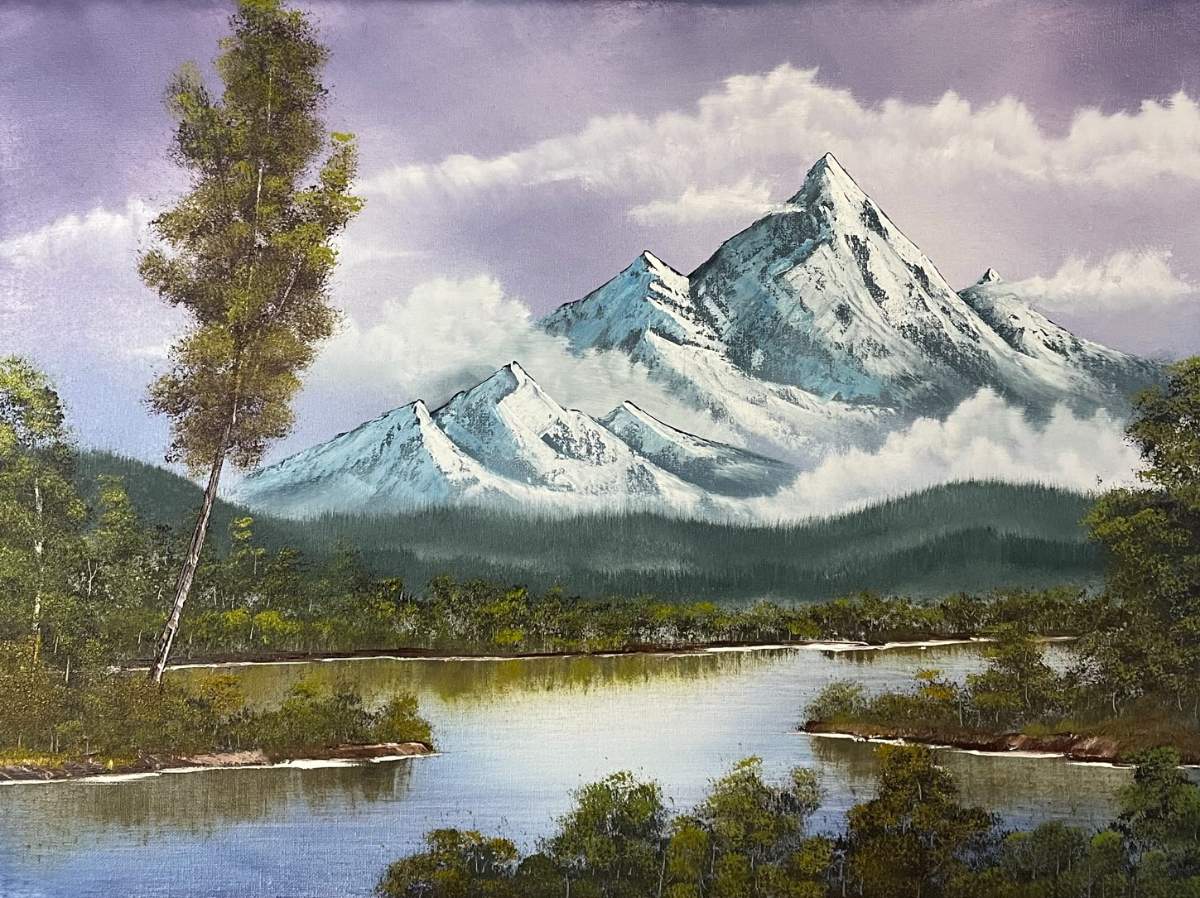 fall mountain painting