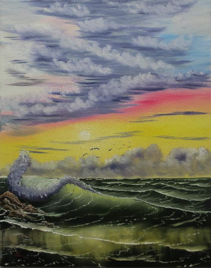 bob ross seascape fantasy