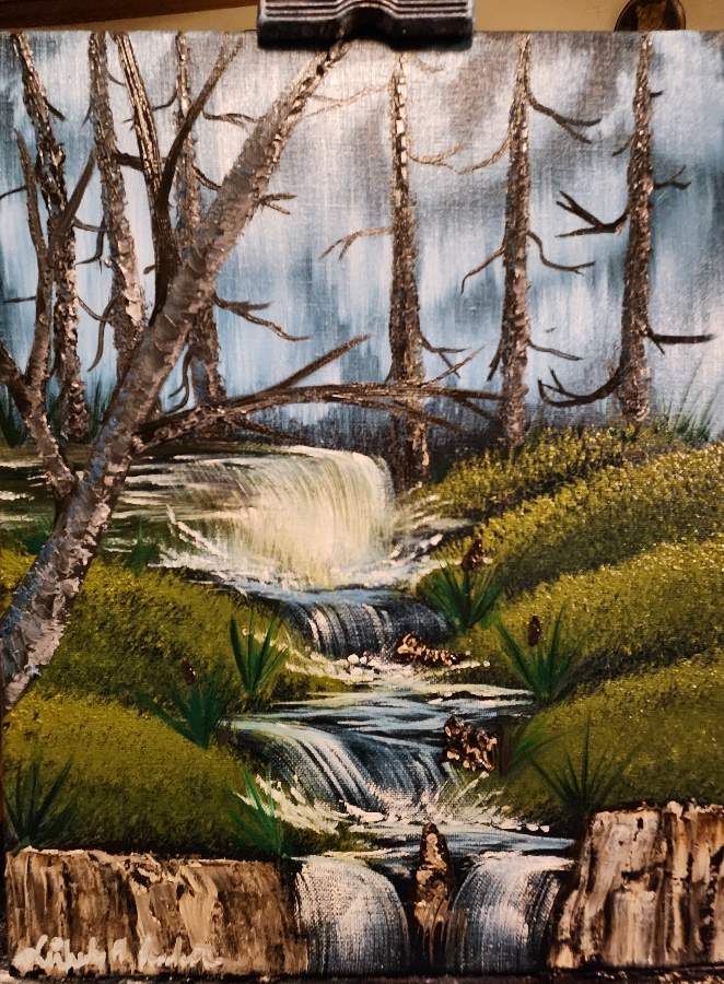 Evening Waterfall   Fanpainting11959 