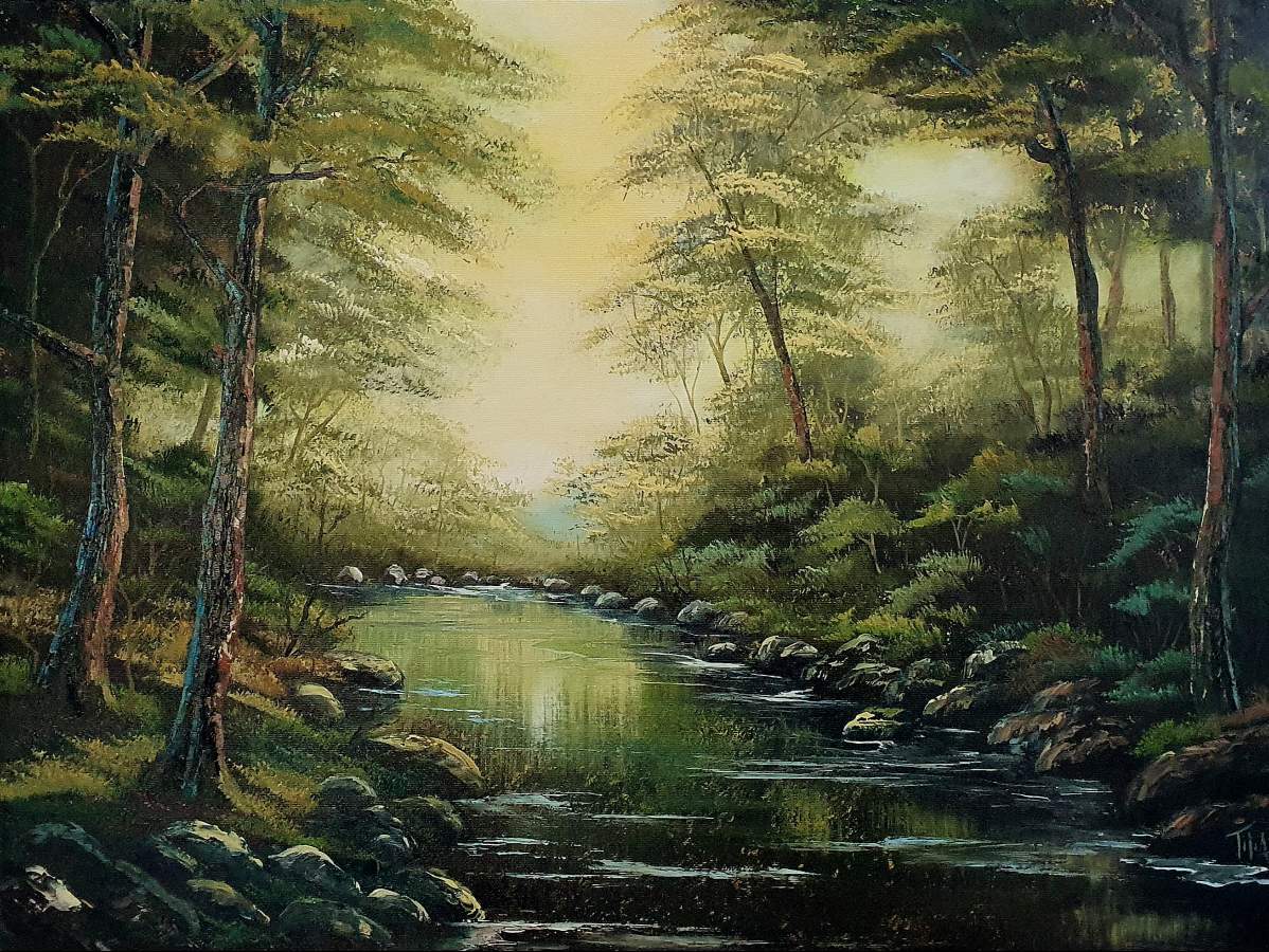 Tranquil Wooded Stream