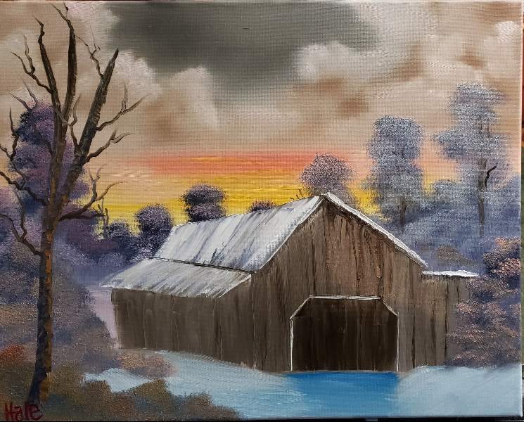 Barn at Sunset