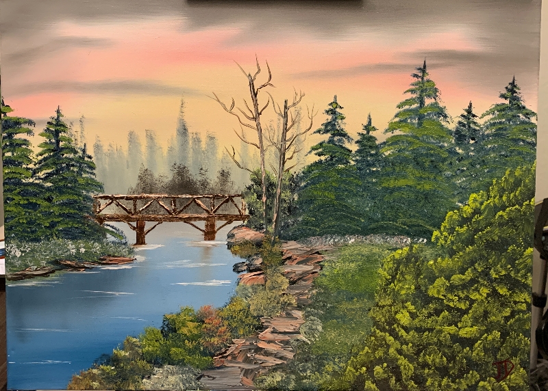 bob ross the footbridge