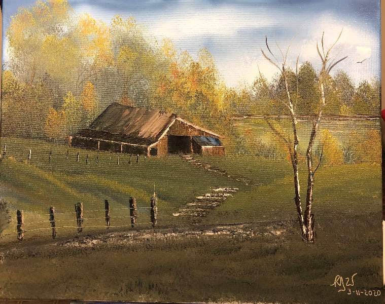 bob ross roadside barn