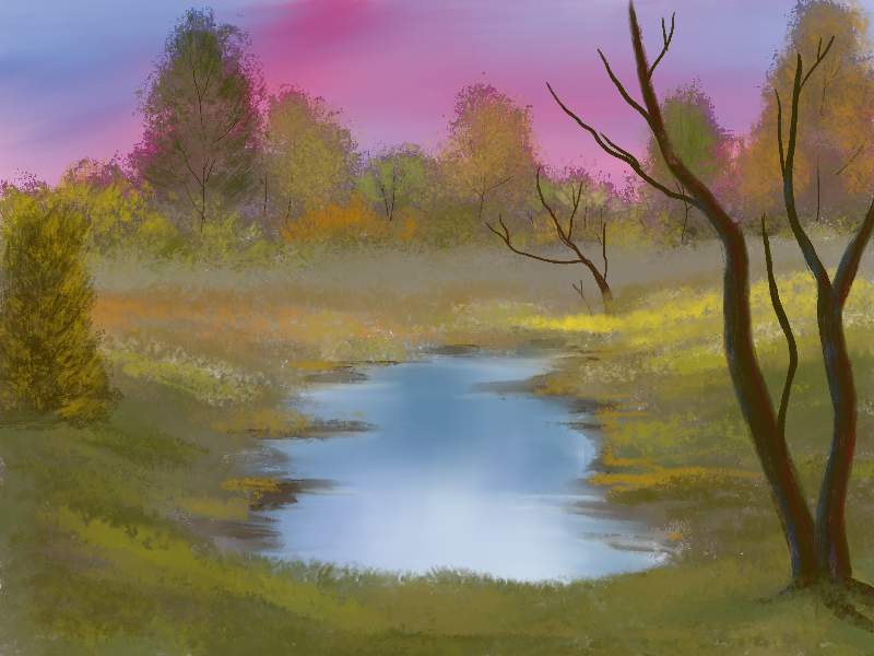 quiet pond bob ross