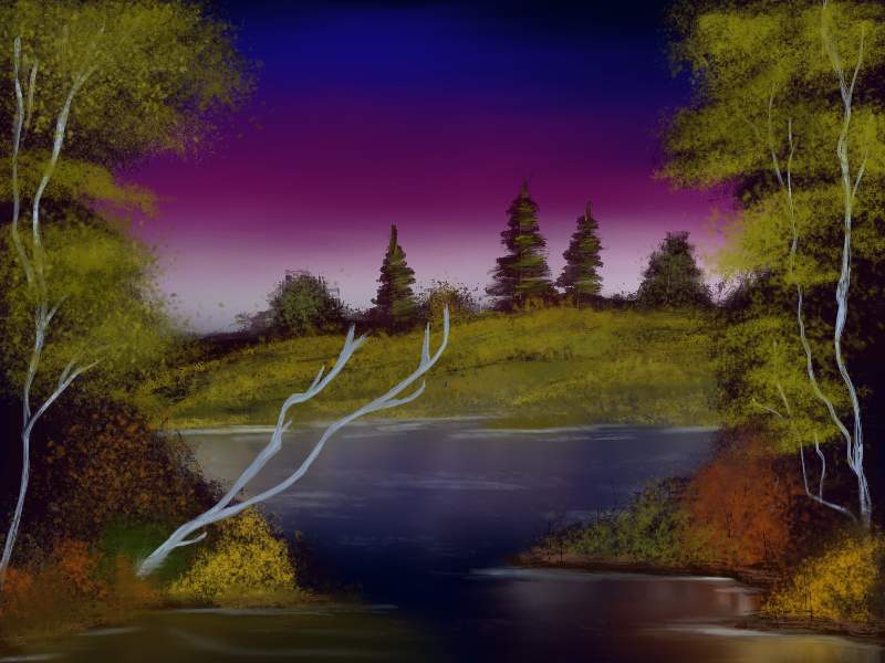 bob ross blue river