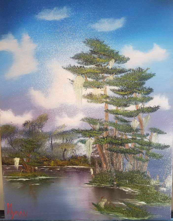 bob ross cypress swamp