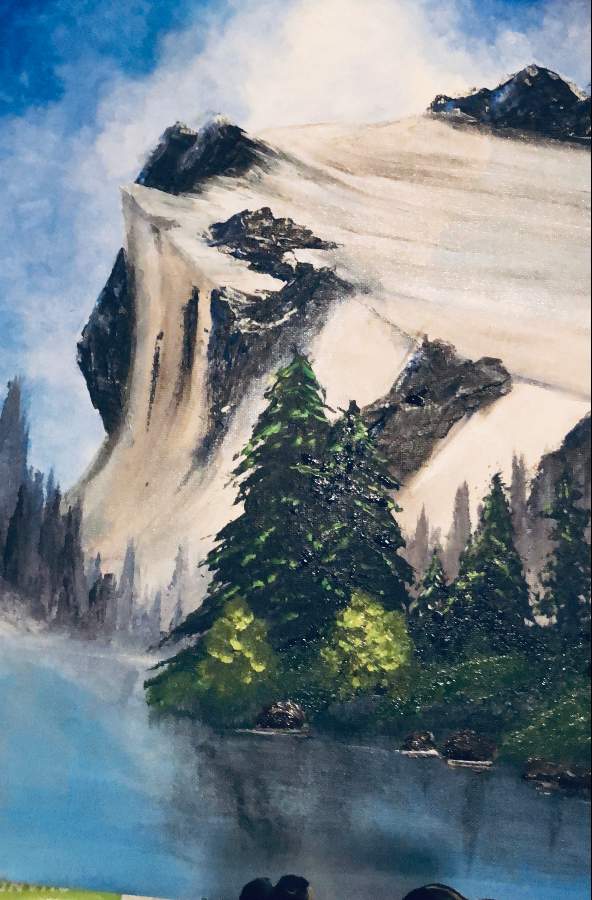 bob ross towering glacier