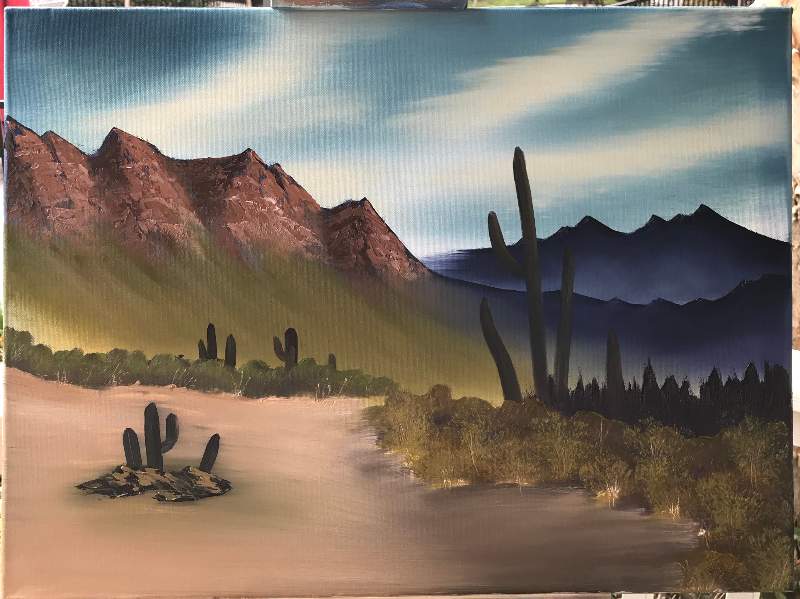 bob ross desert hues