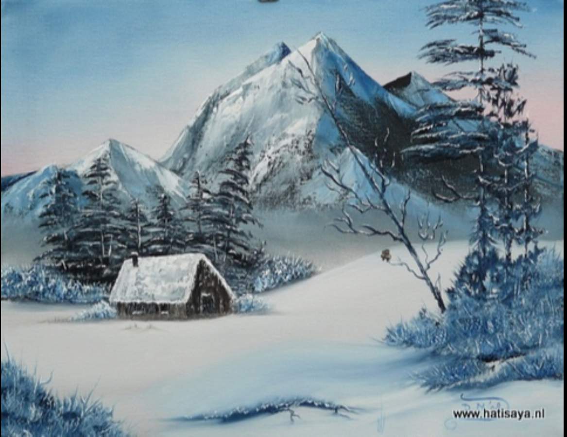 bob ross splendor of winter