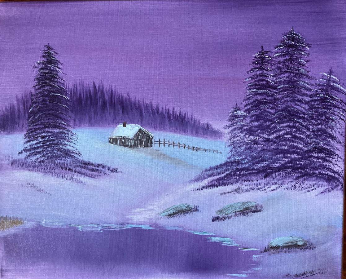 bob ross purple splendor