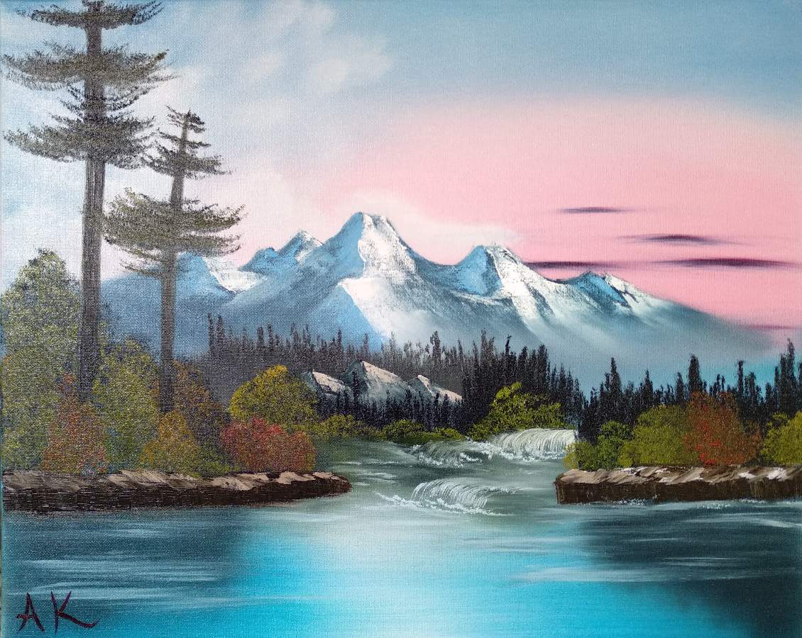 hint of springtime bob ross