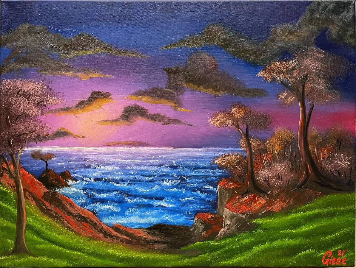 bob ross ebony sea