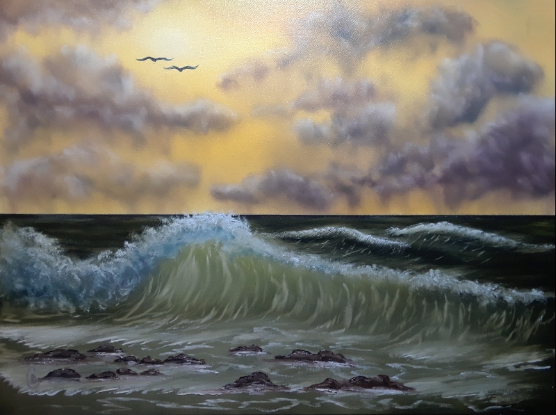 bob ross seascape fantasy