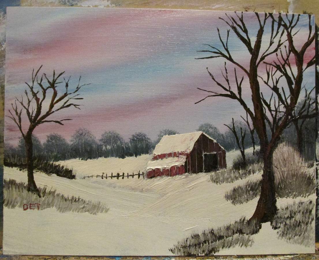 Winter Barn