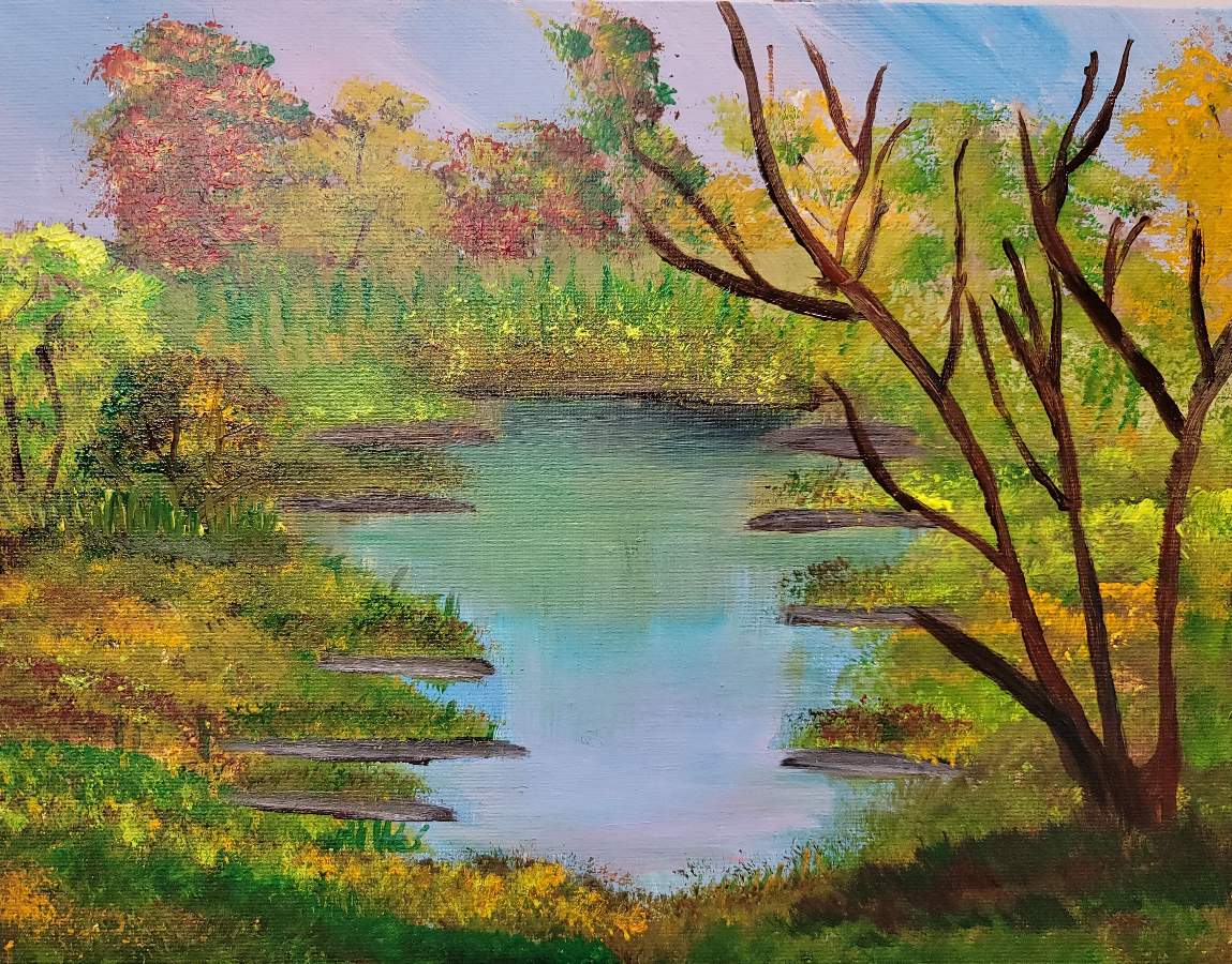 quiet pond bob ross