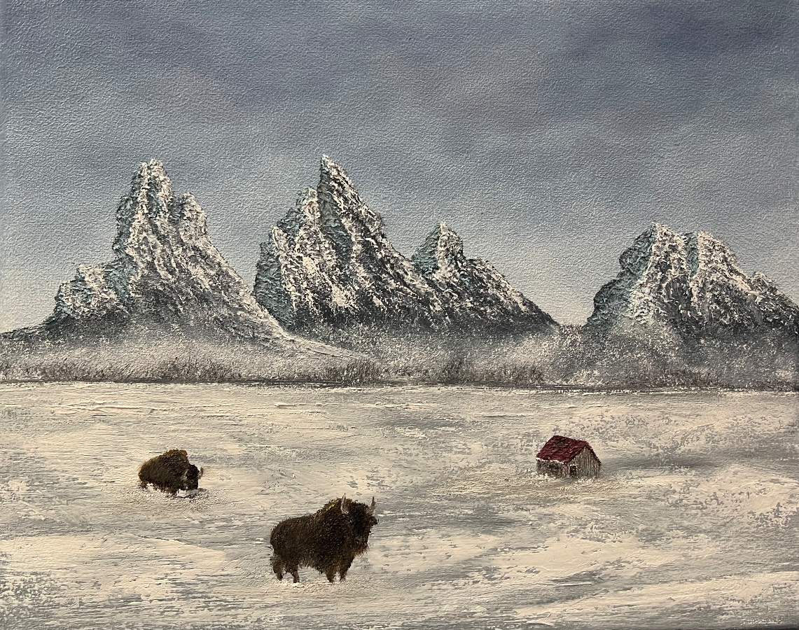 Buffalo in Winter - Bill Alexander