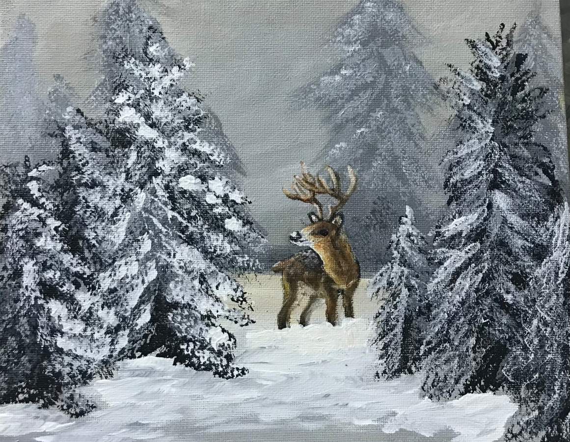 Michelle the painter deer