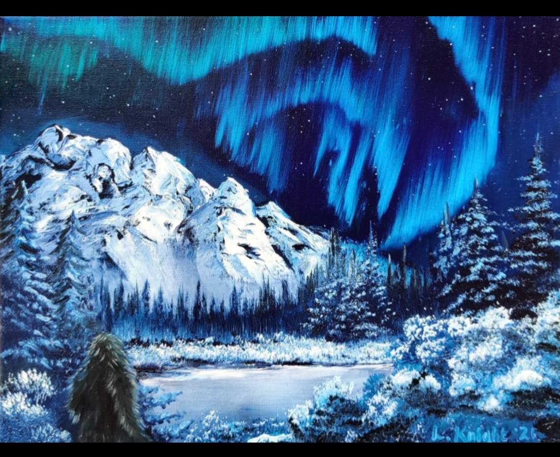 Northern Lights w/Bigfoot