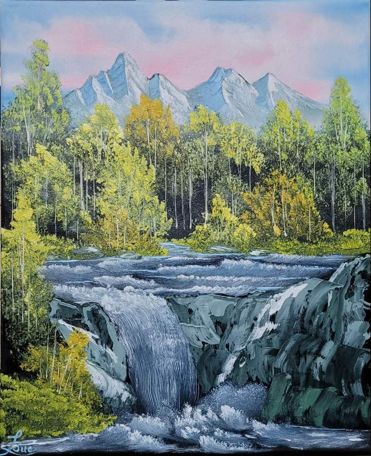 Mountain Waterfall - Diane Andre