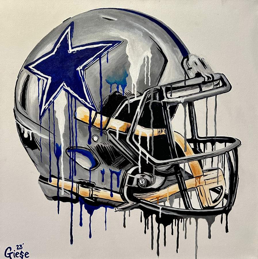 Ezekiel Elliott DALLAS COWBOYS ABSTRACT ART 1 Jigsaw Puzzle