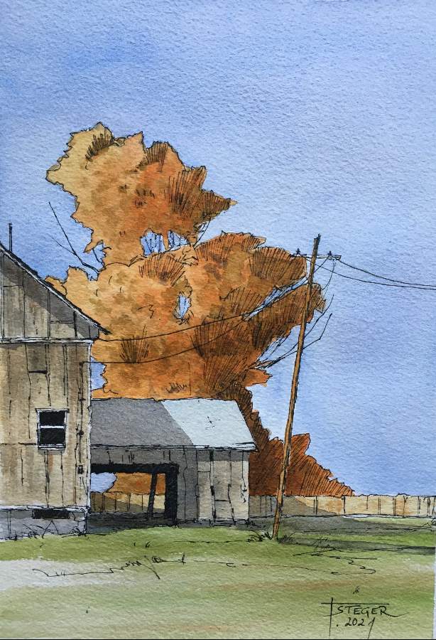 Autumn Barn - Peter Sheeler