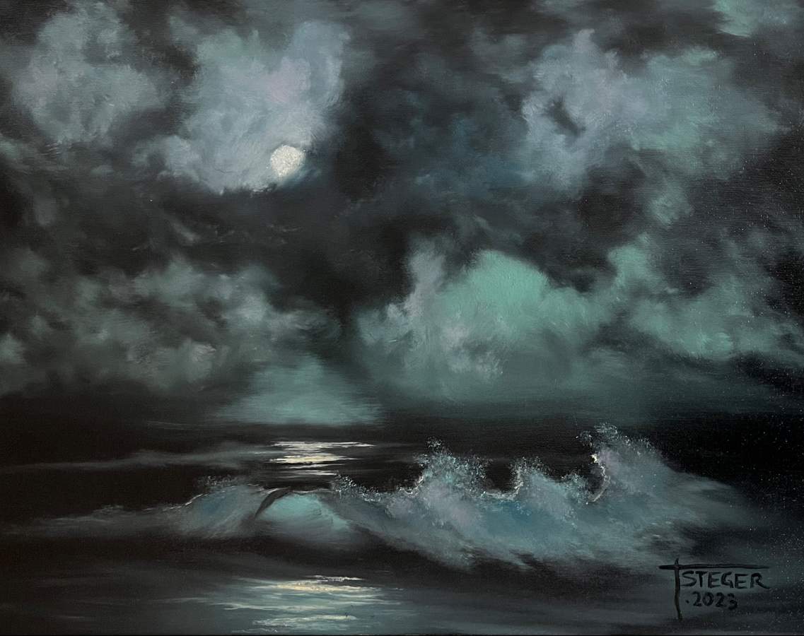 Moonlight Seascape - Buck Paulson