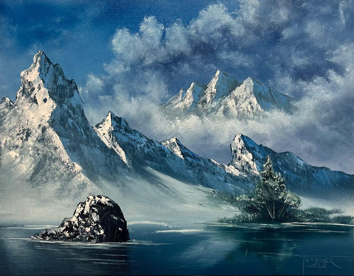 Mountains in winter - Bill Alexander