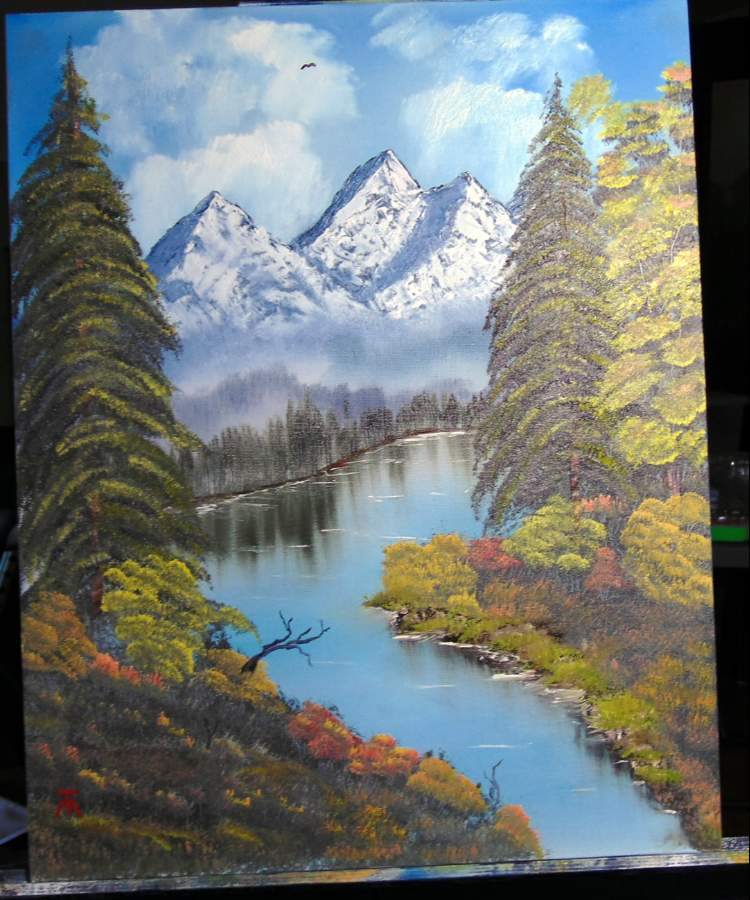 Grandeur of Summer. Painting #7. The Perfect Beginner Bob Ross Painting. -  Home