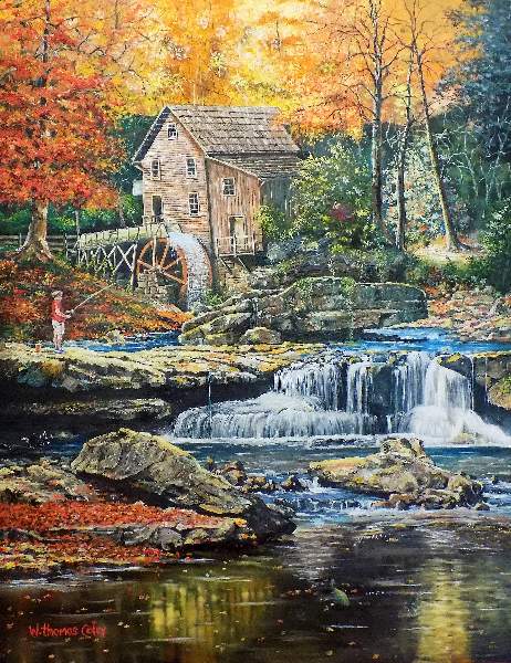 the old mill painting