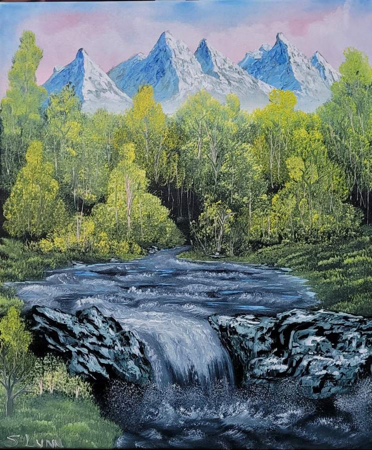 Mountain Waterfall - Diane Andre